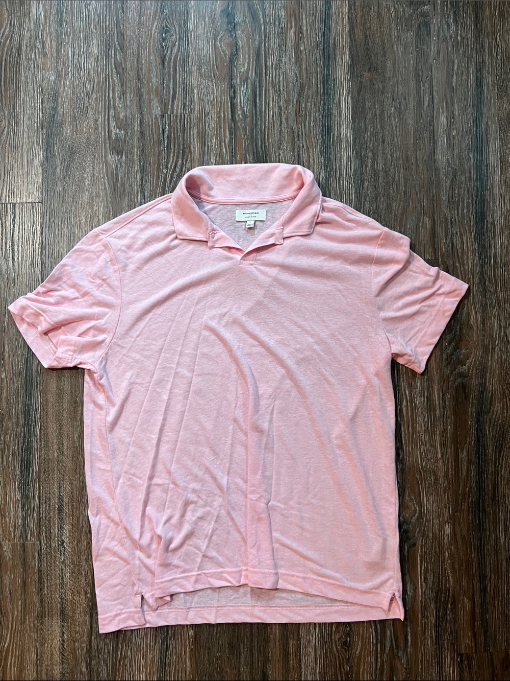 Banana Republic Pastel Blue & Pink Linen Blend Polo Bundle - Picture 4 of 5